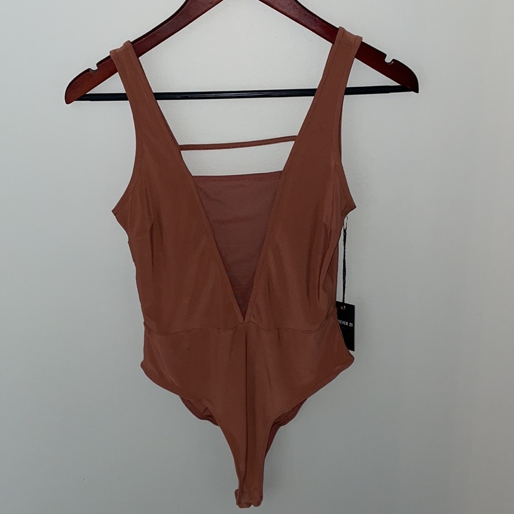 Bodysuit (Burnt orange/mauve) Forever 21